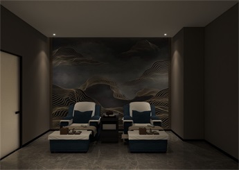 金華足浴SPA會所裝修設計案例效果圖